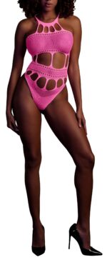 body a encolure grecque rose fluo scaled