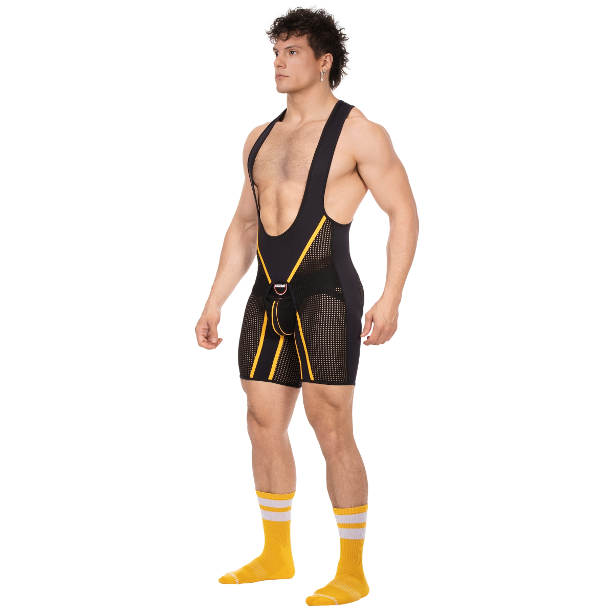body backless krish noir jaune 2