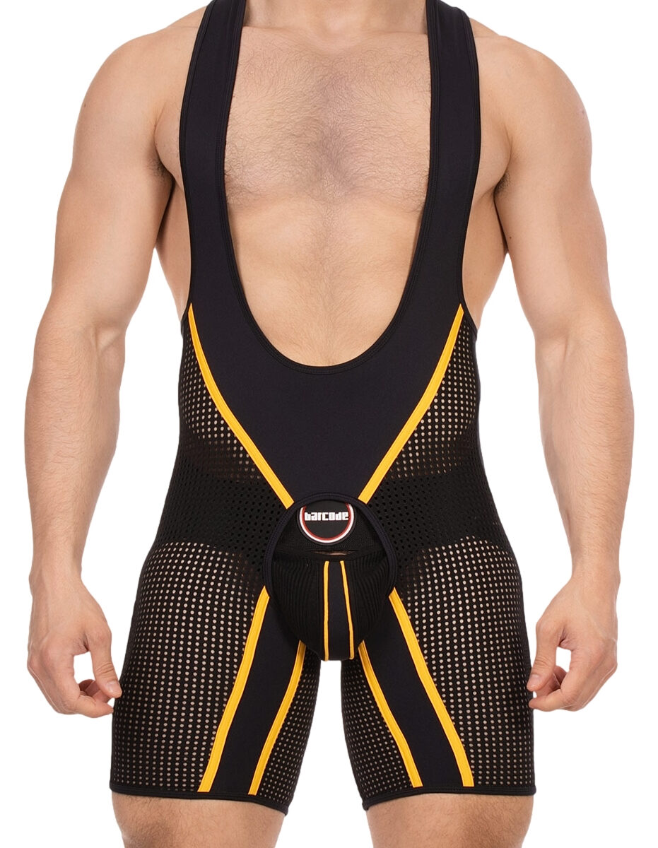 body backless krish noir jaune