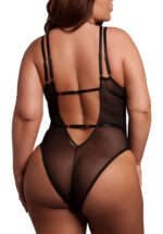 body dentelle double bretelle grande taille carlita noir 2