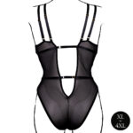 body dentelle double bretelle grande taille carlita noir 5