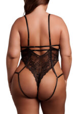 body dentelle grande taille sandra noir 2