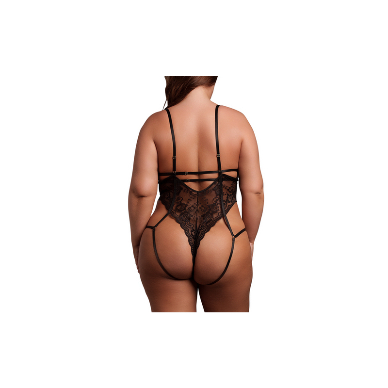 body dentelle grande taille sandra noir 2