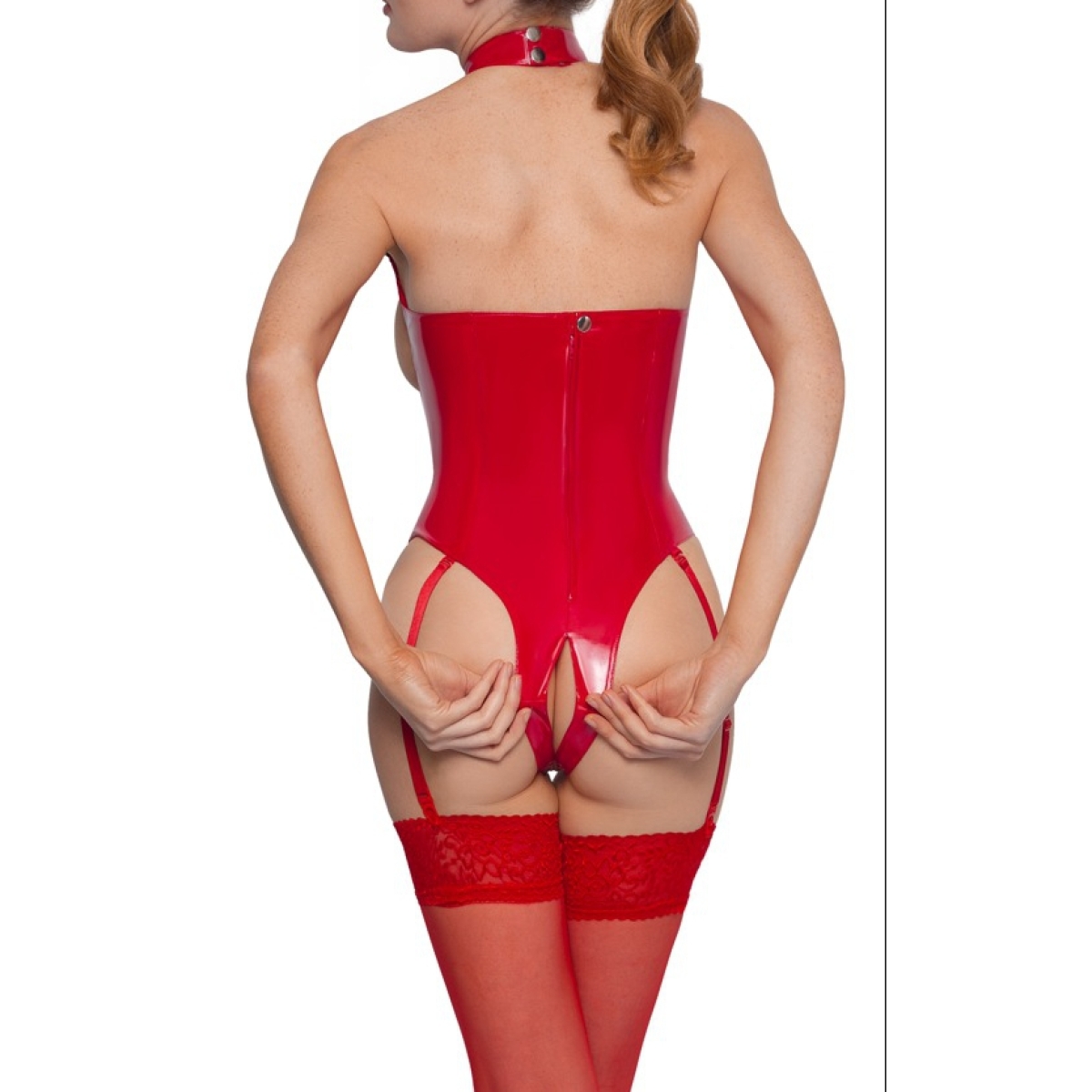 body ouvert vinyl body open rouge 7