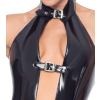 body porte jarretelles vinyl body noir 3