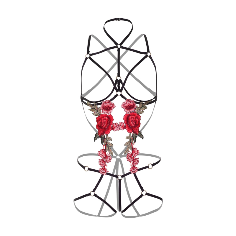 body rose strappy avec cache seins 7 scaled