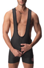 body singlet avec zip dick noir