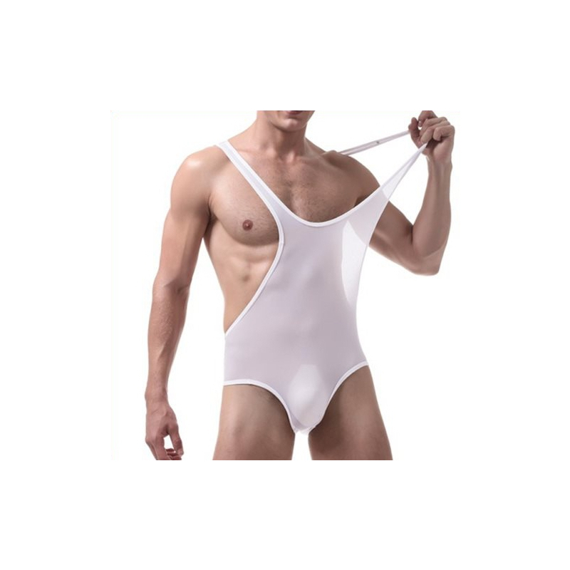 body singlet fin blanc