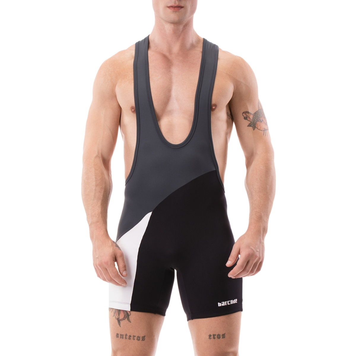 body singlet luckenwalde anthracite noir blanc