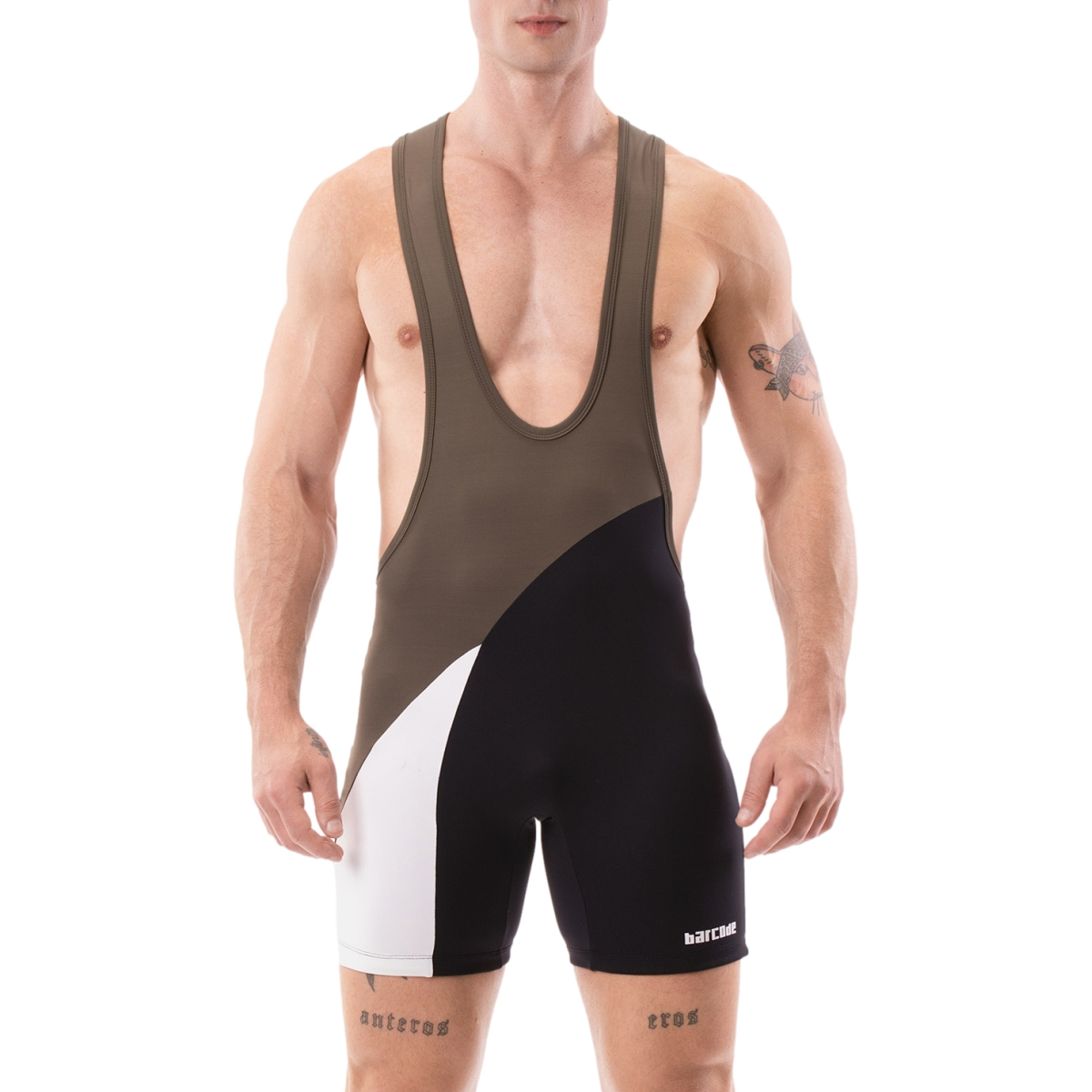 body singlet luckenwalde kaki noir blanc