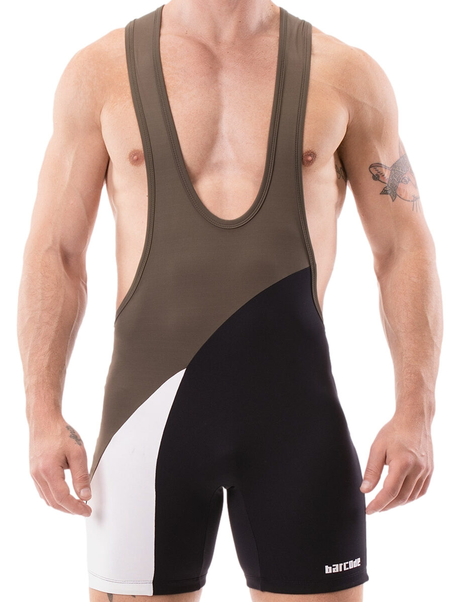 body singlet luckenwalde kaki noir blanc