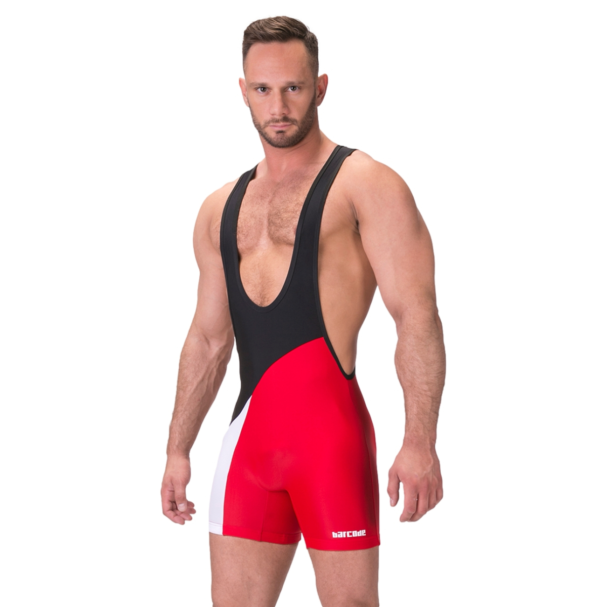 body singlet luckenwalde noir rouge 2