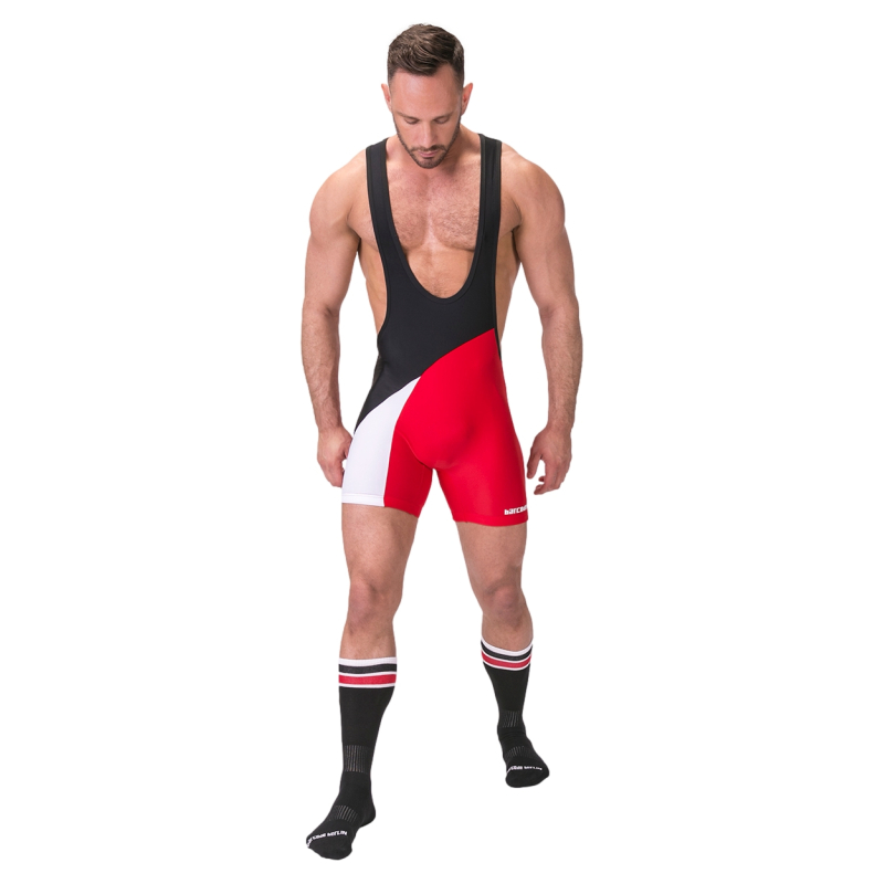 body singlet luckenwalde noir rouge 3