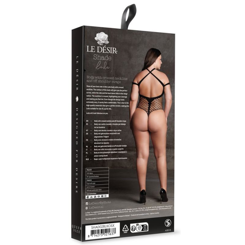 body string ouvert grande taille leda noir 3