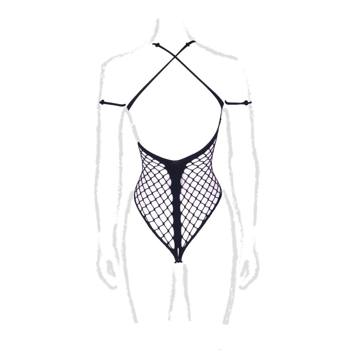 body string ouvert grande taille leda noir 8