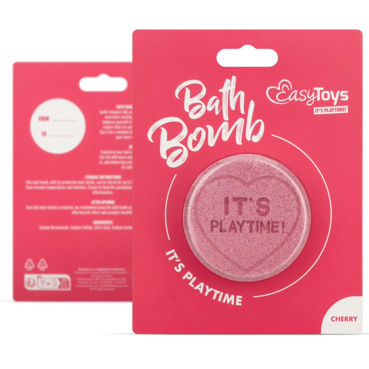 bombe de bain heart cerise 2