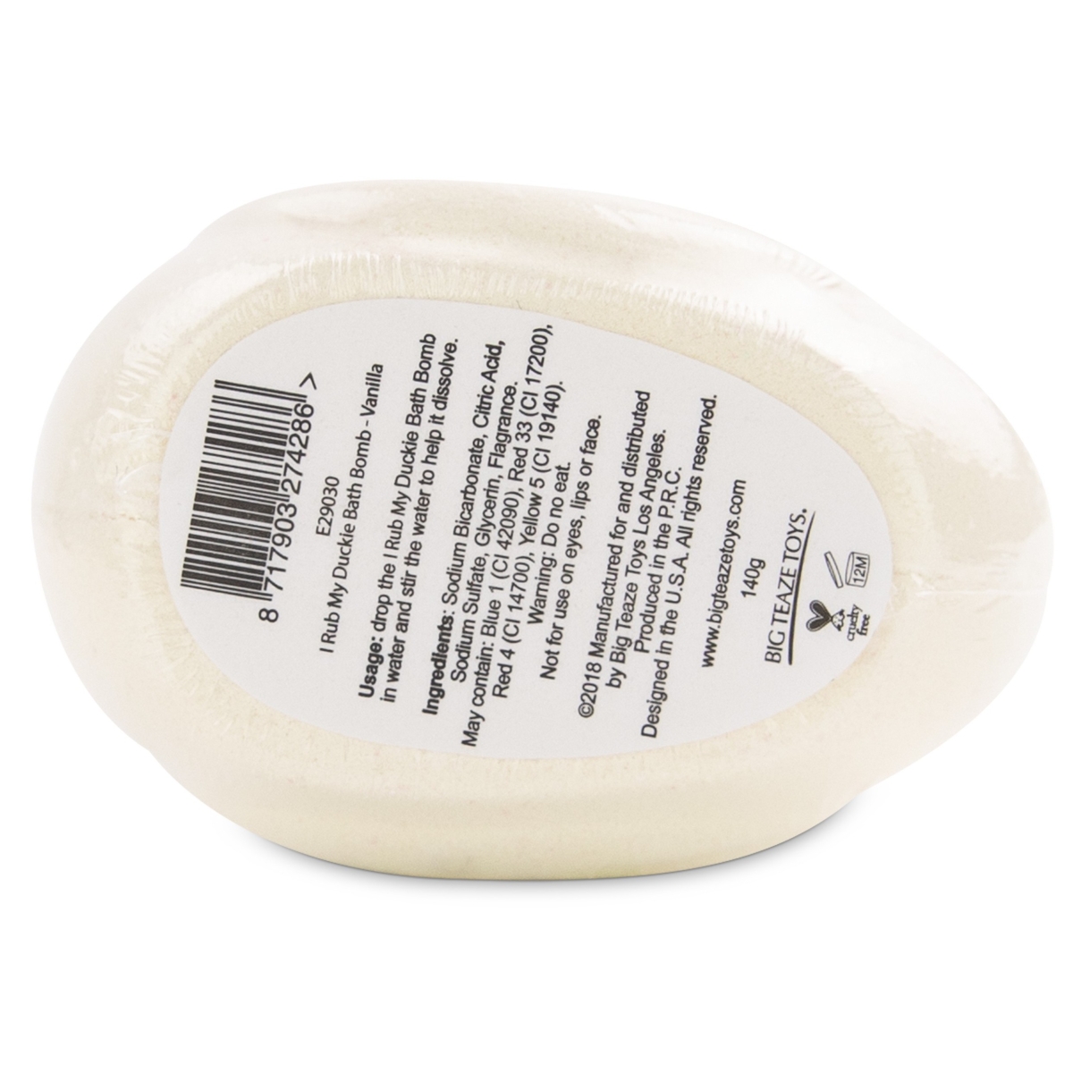 bombe de bain moussante canard parfum vanille 2