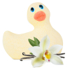 bombe de bain moussante canard parfum vanille scaled