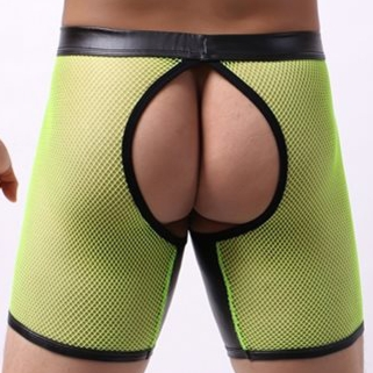 bottomless long open it jaune neon 1