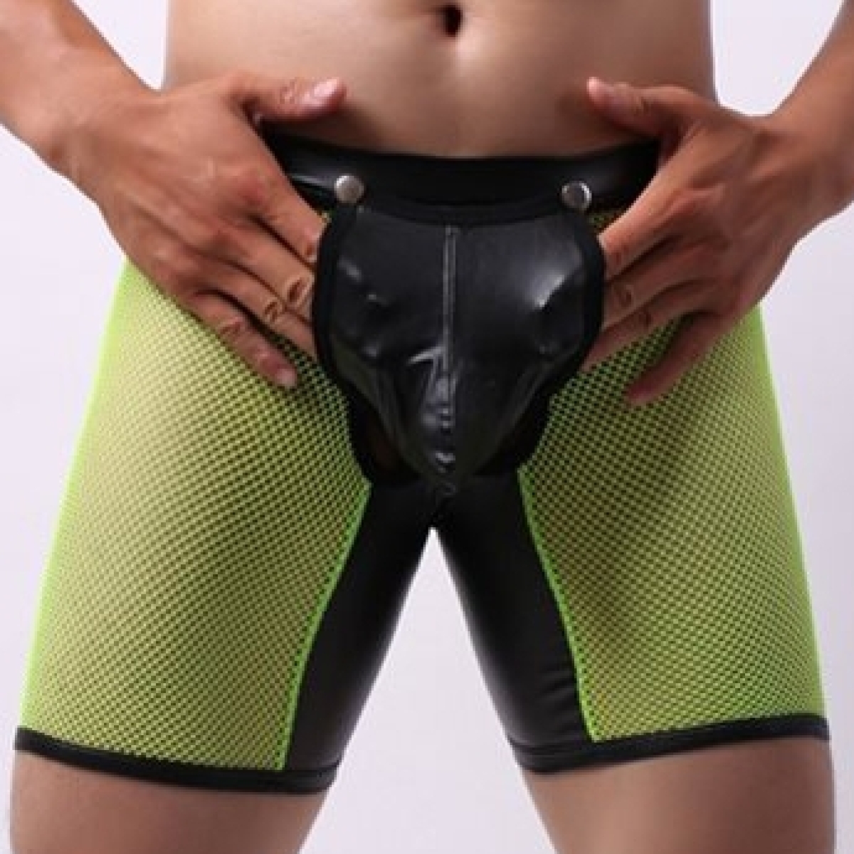 bottomless long open it jaune neon