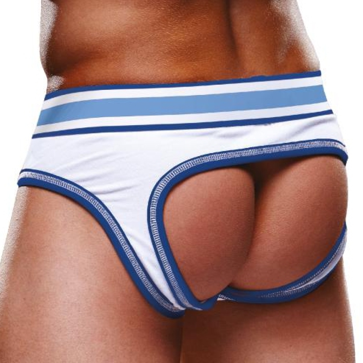 bottomless open brief prowler blanc bleu ciel 1