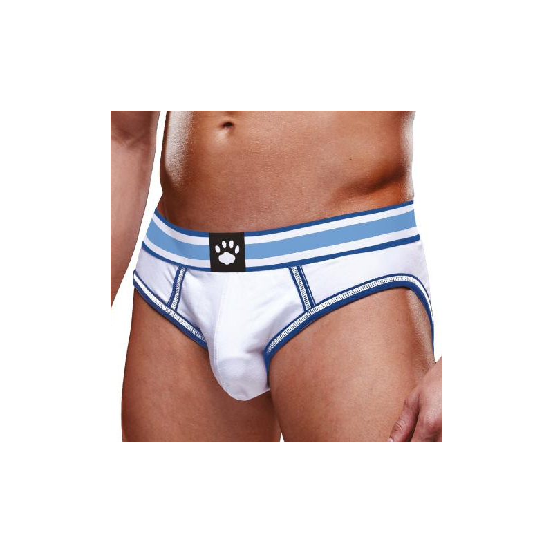 bottomless open brief prowler blanc bleu ciel