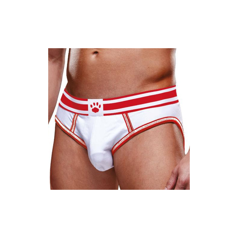 bottomless open brief prowler blanc rouge
