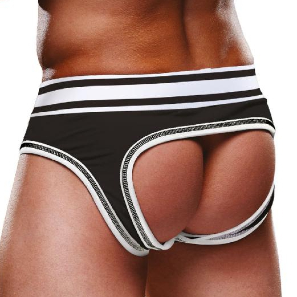 bottomless open brief prowler noir blanc 1
