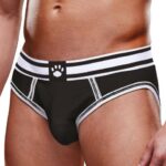 bottomless open brief prowler noir blanc