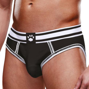 bottomless open brief prowler noir blanc