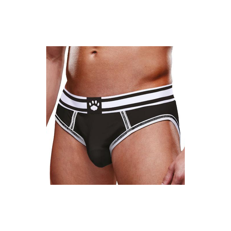 bottomless open brief prowler noir blanc