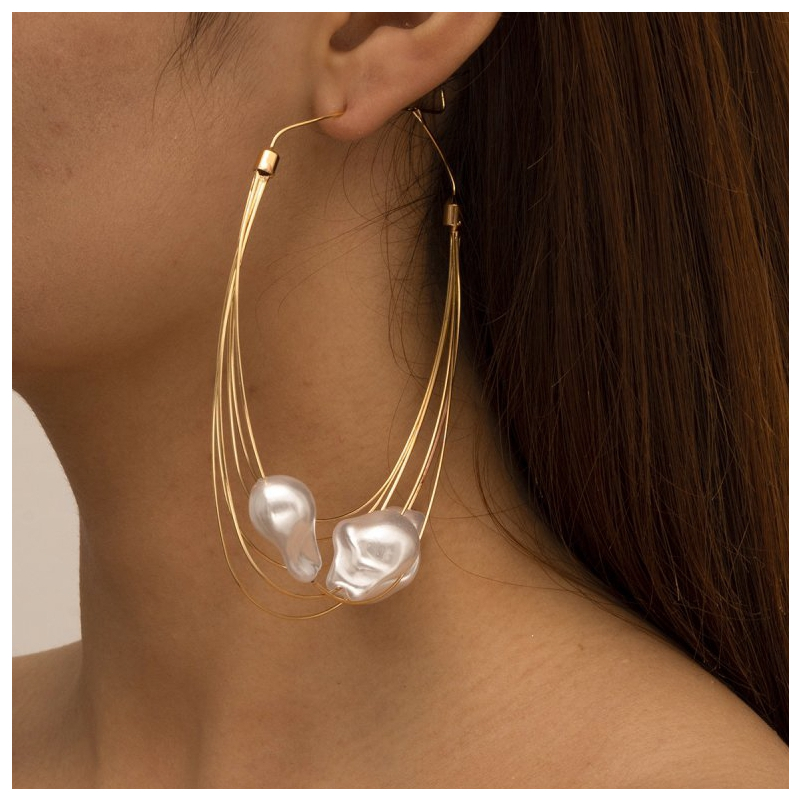 boucles d oreille gold ear 10cm 1
