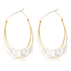 boucles d oreille gold ear 10cm
