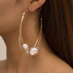 boucles d oreille gold ear 10cm 3