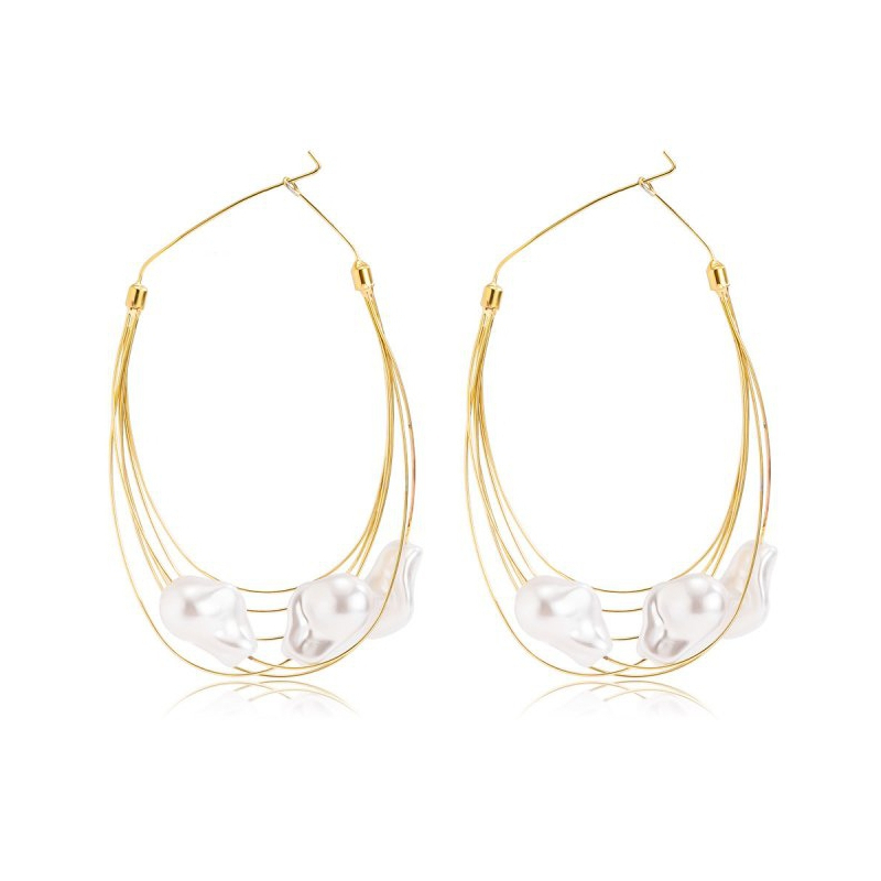 boucles d oreille gold ear 10cm