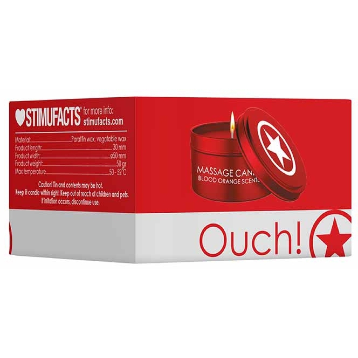 bougie candle star orange sanguine 50g 1
