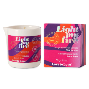 bougie de massage light my fire 65g fleur de lotus