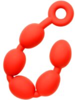boules anales en silicone stretch eggs l 47 x 6 cm rouges