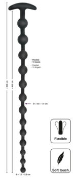 boules anales long beads silic 48 x 3cm 7