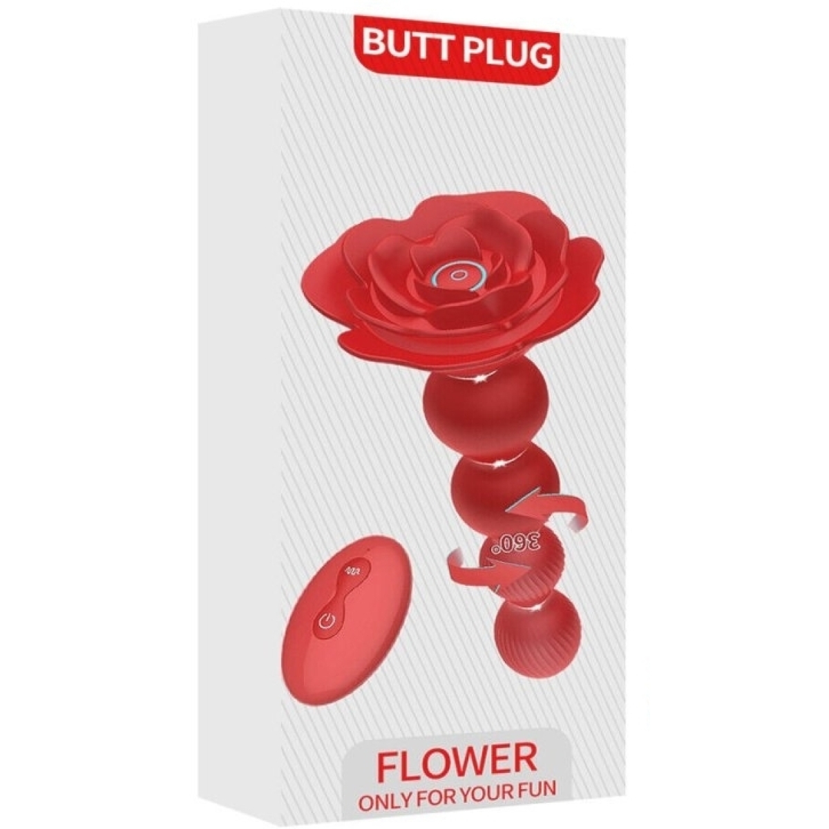 boules anales rotatives vibrantes rosebird 15 x 35cm 1