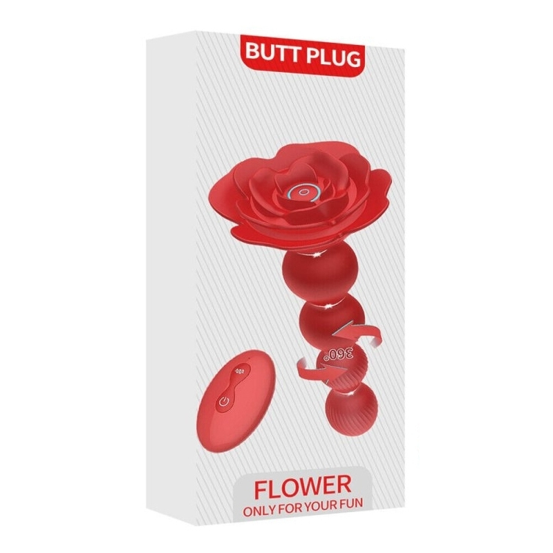 boules anales rotatives vibrantes rosebird 15 x 35cm 1
