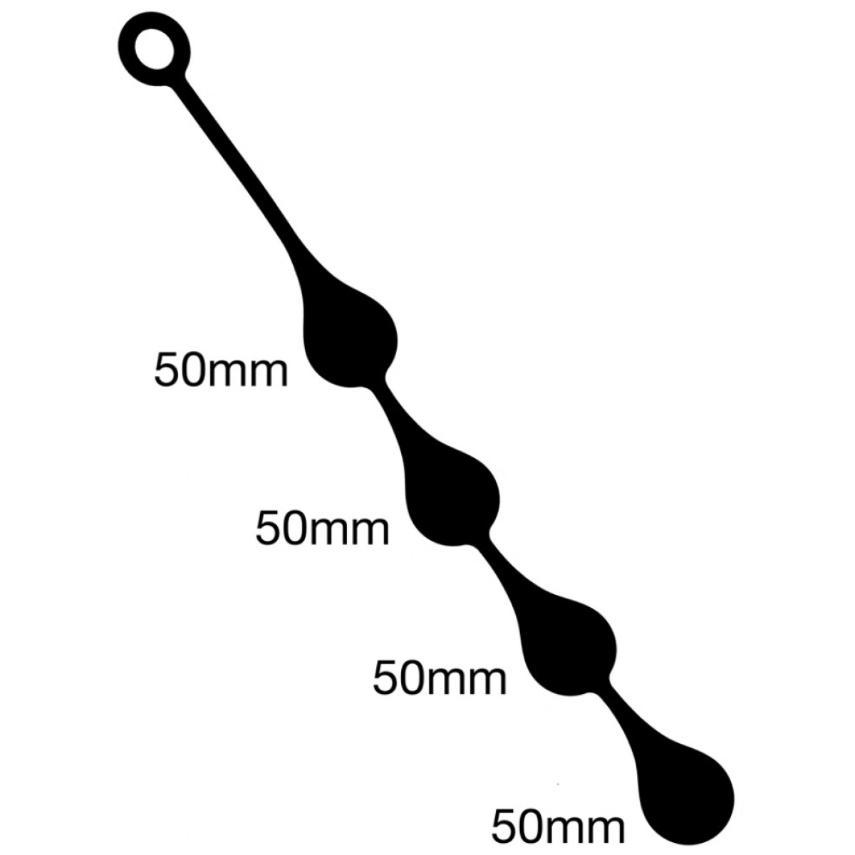 boules anales silicone drops l 50 x 5 cm 2