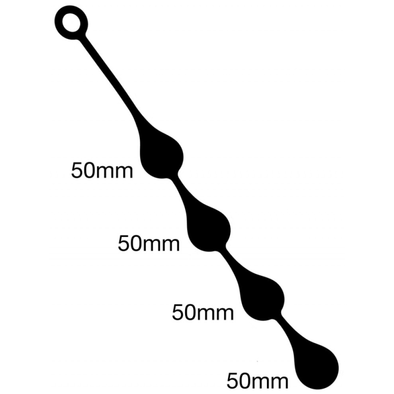 boules anales silicone drops l 50 x 5 cm 2