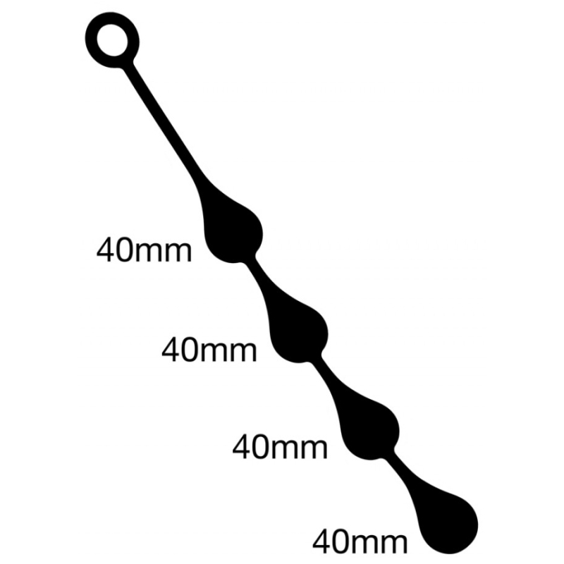 boules anales silicone drops m 40 x 4 cm 2