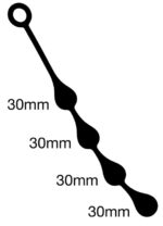 boules anales silicone drops s 30 x 3 cm 2