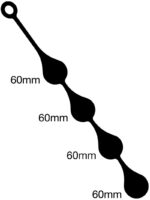 boules anales silicone drops xl 55 x 6 cm 2
