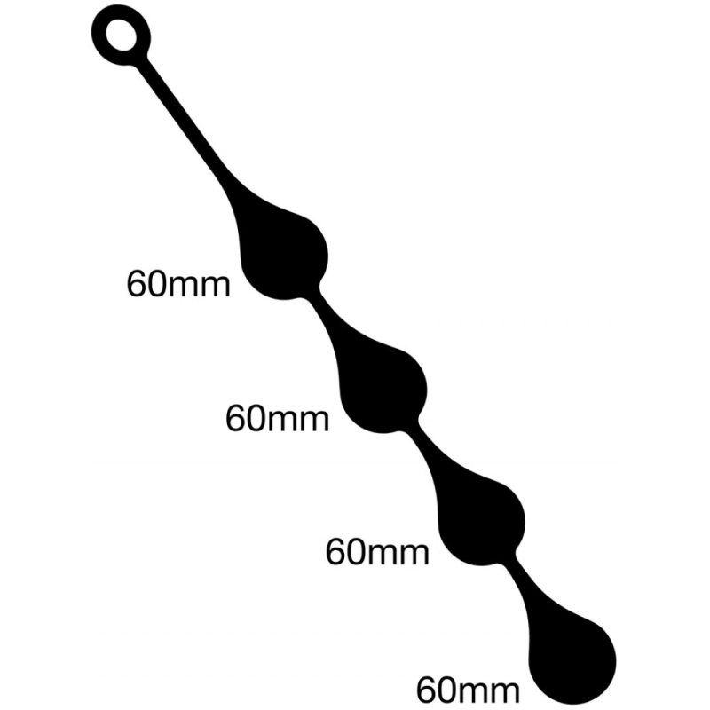 boules anales silicone drops xl 55 x 6 cm 2
