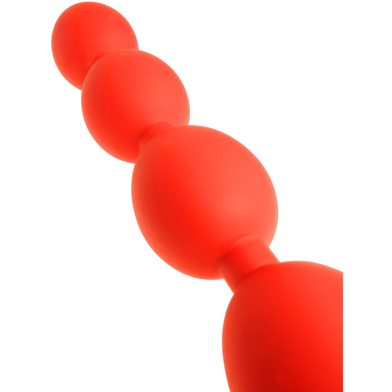boules anales stretch eggs s 43 x 4 cm rouges 8