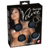 boules anales velvet 23 x 35cm noires 1