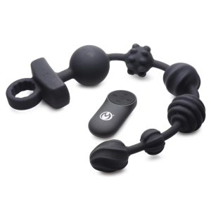 boules anales vibrantes 21x dark rattler 40 x 45cm